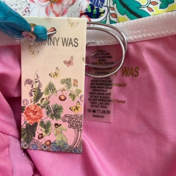 NWT Johnny Was Ruched Sweetheart One Piece in Locita - S - Picture 8 of 9